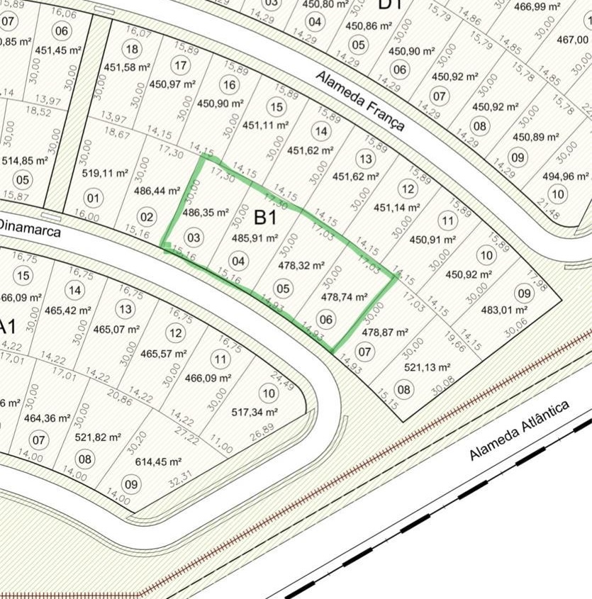 Lotes conjugados Residencial Alphaville Ceará 1 - Foto 1